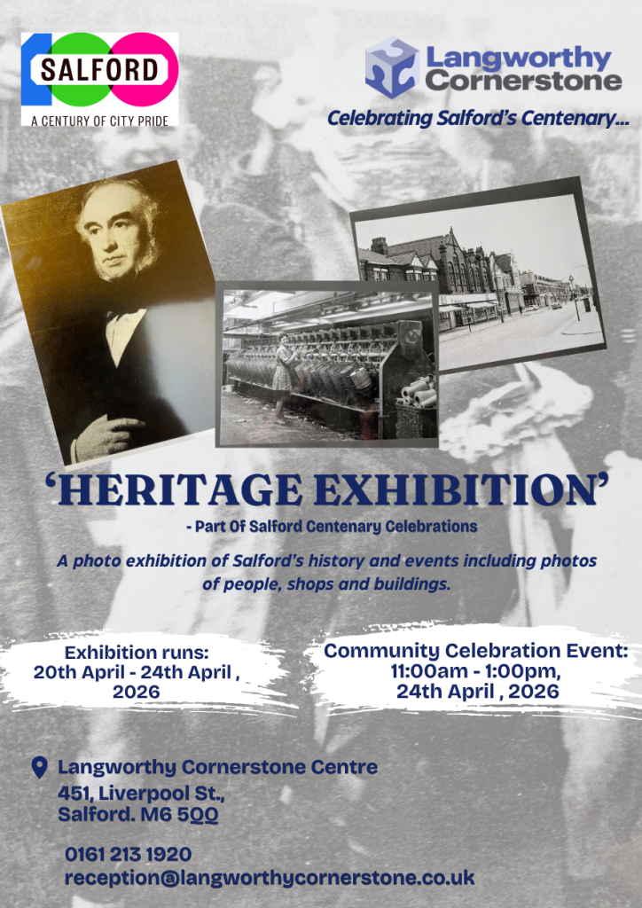 Salford CENTENARY 100 WORDS FOR 100 YEARS: Exhibition and Community Celebration