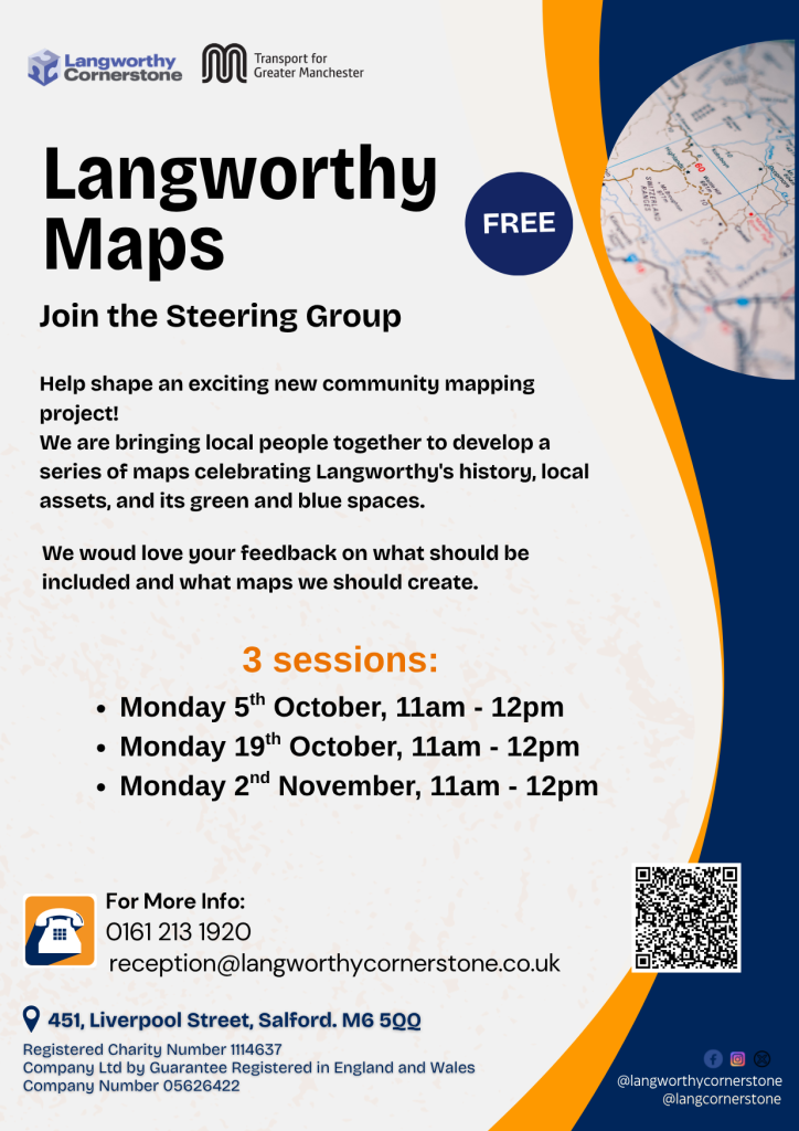 Langworthy Maps, Mondays fortnightly starting 5th October